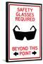 Safety Glasses Required Past This Point-null-Framed Poster