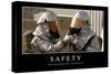 Safety: Inspirational Quote and Motivational Poster-null-Stretched Canvas