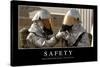 Safety: Inspirational Quote and Motivational Poster-null-Stretched Canvas