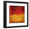 Safety: Red and Yellow Flag-Miranda York-Framed Art Print