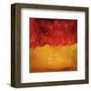 Safety: Red and Yellow Flag-Miranda York-Framed Art Print