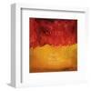 Safety: Red and Yellow Flag-Miranda York-Framed Art Print