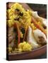 Saffron Couscous with Fish, Carrots and Raisins (N. Africa)-null-Stretched Canvas