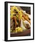 Saffron Couscous with Fish, Carrots and Raisins (N. Africa)-null-Framed Photographic Print