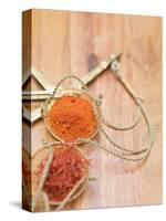 Saffron Threads and Saffron Powder in Scale Pans-Eising Studio - Food Photo and Video-Stretched Canvas