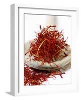 Saffron Threads on a Wooden Spoon-Frank Tschakert-Framed Photographic Print