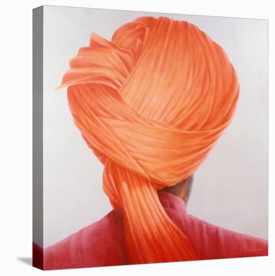 Saffron Turban-Lincoln Seligman-Stretched Canvas