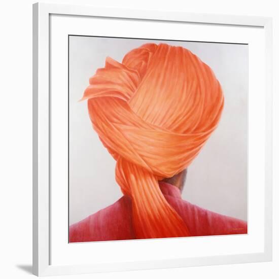 Saffron Turban-Lincoln Seligman-Framed Giclee Print