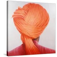 Saffron Turban-Lincoln Seligman-Stretched Canvas