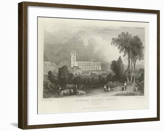 Saffron Walden Church, from the South, Essex-William Henry Bartlett-Framed Giclee Print