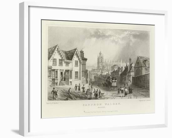 Saffron Walden, Essex-William Henry Bartlett-Framed Giclee Print