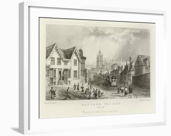 Saffron Walden, Essex-William Henry Bartlett-Framed Giclee Print