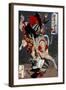 Sagami Jirô and Taira No Masakado, from the Series Yoshitoshi's Incomparable Warriors-Yoshitoshi Tsukioka-Framed Giclee Print