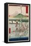 Sagami River, Shoshu-Ando Hiroshige-Framed Stretched Canvas