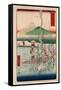 Sagamigawa-Utagawa Hiroshige-Framed Stretched Canvas