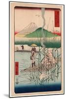 Sagamigawa-Utagawa Hiroshige-Mounted Giclee Print