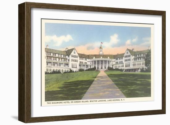 Sagamore Hotel, Green Island, New York-null-Framed Art Print