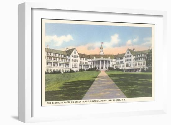 Sagamore Hotel, Green Island, New York-null-Framed Art Print