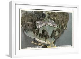 Sagamore Hotel, Lake George, New York-null-Framed Art Print