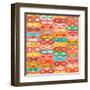 Sagar Silver Ikat-Sharon Turner-Framed Art Print