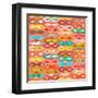 Sagar Silver Ikat-Sharon Turner-Framed Art Print