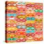 Sagar Silver Ikat-Sharon Turner-Stretched Canvas