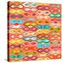 Sagar Silver Ikat-Sharon Turner-Stretched Canvas