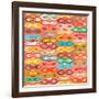 Sagar Silver Ikat-Sharon Turner-Framed Art Print