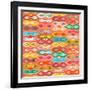 Sagar Silver Ikat-Sharon Turner-Framed Art Print