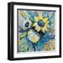 Sage and Sunflowers I-Jeanette Vertentes-Framed Art Print