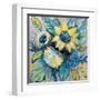 Sage and Sunflowers I-Jeanette Vertentes-Framed Art Print