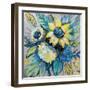 Sage and Sunflowers I-Jeanette Vertentes-Framed Art Print