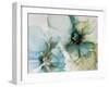 Sage And Teal Flowers 1-Emma Catherine Debs-Framed Art Print