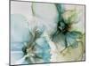 Sage And Teal Flowers 1-Emma Catherine Debs-Mounted Art Print