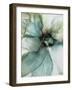 Sage And Teal Flowers 2-Emma Catherine Debs-Framed Art Print