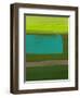 Sage Green Abstract Watercolor-Hallie Clausen-Framed Art Print