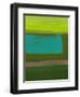 Sage Green Abstract Watercolor-Hallie Clausen-Framed Art Print