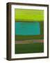 Sage Green Abstract Watercolor-Hallie Clausen-Framed Art Print