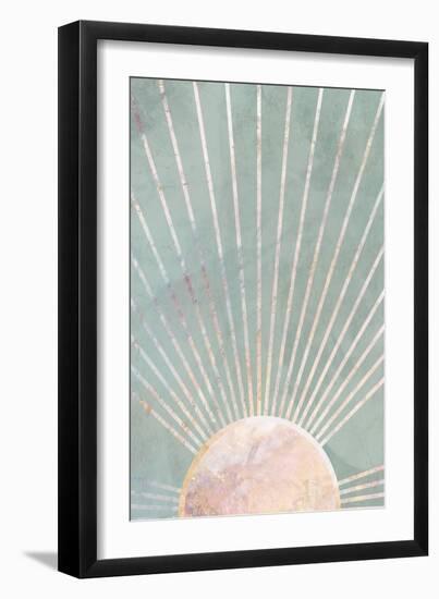 Sage Green Boho Sun-Sarah Manovski-Framed Giclee Print