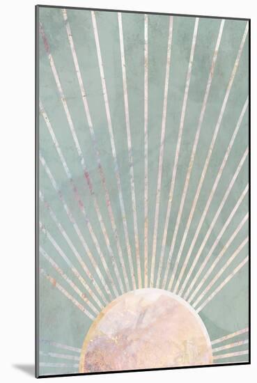 Sage Green Boho Sun-Sarah Manovski-Mounted Giclee Print