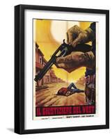 Sagebrush Trail, Italian Movie Poster, 1940-null-Framed Art Print
