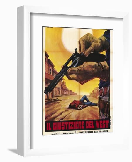 Sagebrush Trail, Italian Movie Poster, 1940-null-Framed Art Print