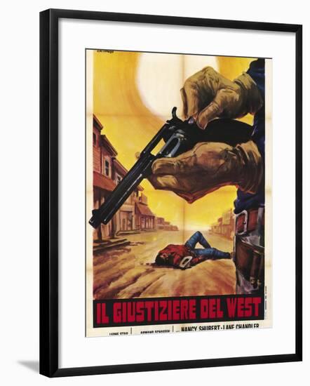 Sagebrush Trail, Italian Movie Poster, 1940-null-Framed Art Print