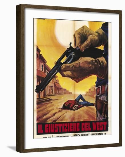 Sagebrush Trail, Italian Movie Poster, 1940-null-Framed Art Print