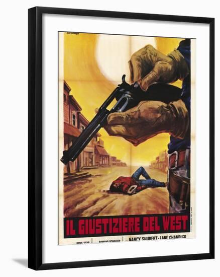 Sagebrush Trail, Italian Movie Poster, 1940-null-Framed Art Print