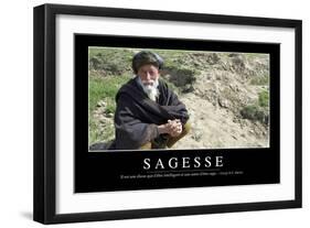 Sagesse: Citation Et Affiche D'Inspiration Et Motivation-null-Framed Photographic Print