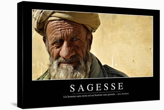 Sagesse: Citation Et Affiche D'Inspiration Et Motivation-null-Stretched Canvas