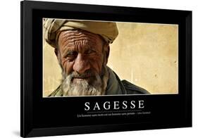 Sagesse: Citation Et Affiche D'Inspiration Et Motivation-null-Framed Premium Photographic Print