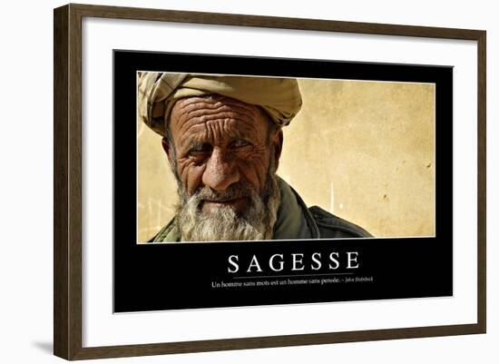 Sagesse: Citation Et Affiche D'Inspiration Et Motivation-null-Framed Photographic Print