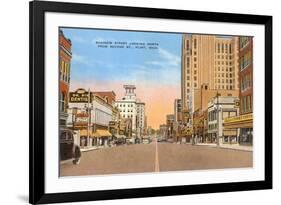 Saginaw Street, Flint, Michigan-null-Framed Premium Giclee Print